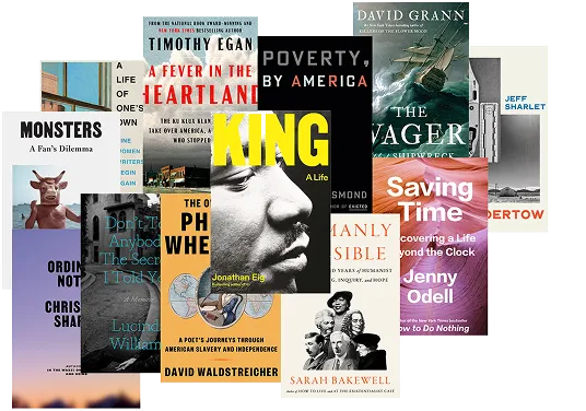 A collection of colorful books stacked on top of each other, featured prominently on the cover of a book.