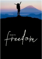 A winding road leading through a lush landscape, symbolizing a journey toward freedom and new beginnings.