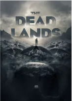 A barren landscape with cracked earth and sparse vegetation, evoking a sense of desolation and abandonment.